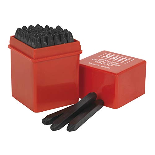 Image of Sealey Ak8296 Letter & Number Punch Set 36Pc 2.5Mm