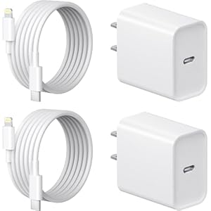 iPhone 14 13 12 11 Fast Charger USB C Wall Charger [2-Pack] 6FT Fast Charging Cable Compatible with iPhone 14/14 Pro/14 Pro Max/iPhone 13/12/11/X/8/7/6/iPad Pro/Mini/AirPods