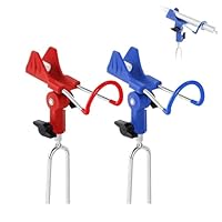 2 Stück Rutenhalter, Edelstahl Angelrutenhalter 360° Verstellbar Rutenhalter Angel mit Anti-Slip Leuchtende Matte Rutenständer Angelzubehör zum Angeln