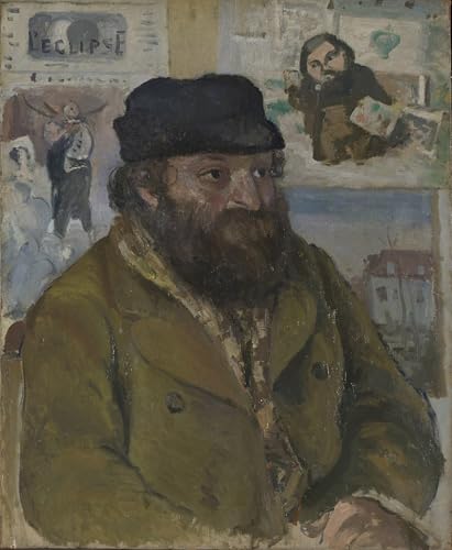 Peinture sur toile portrait de Cézanne Pissarro finition premium