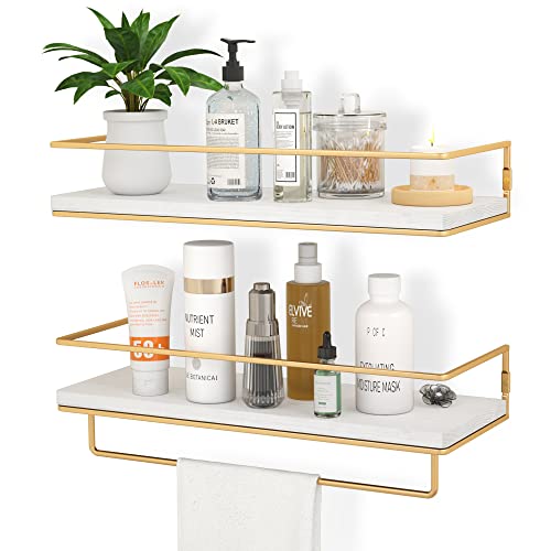 Best Gold Bathroom Wall Shelf