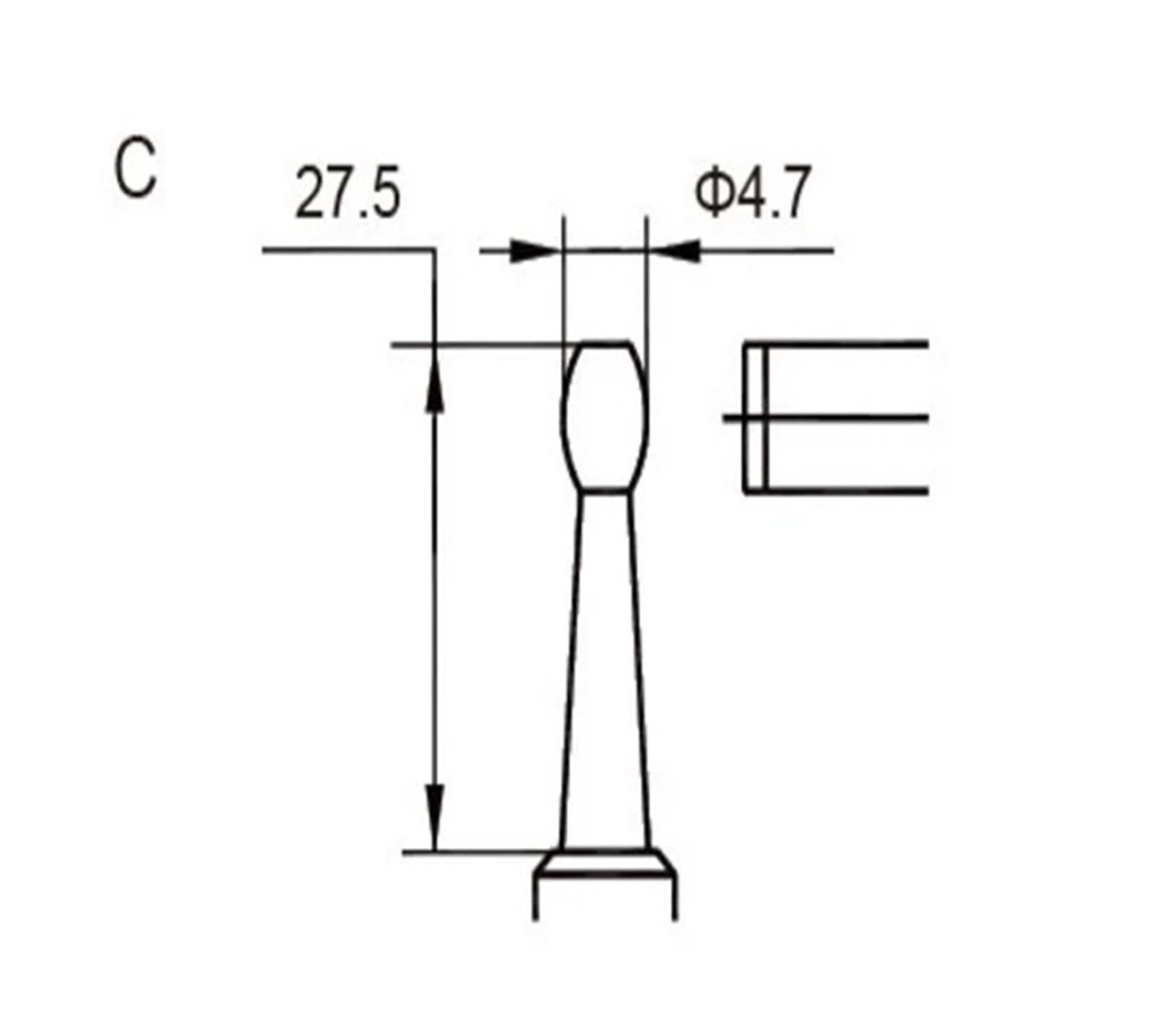 Micrómetro electrónico de tubo de 0,001 mm, tipo A, B, C, D, E, F, 0-25 mm, 25-50 mm, micrómetro digital de tubo (tipo F 0-25 mm)