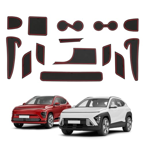 Alfombrillas de consola para Hyundai Kona 2024 que evitan ruidos en viaje