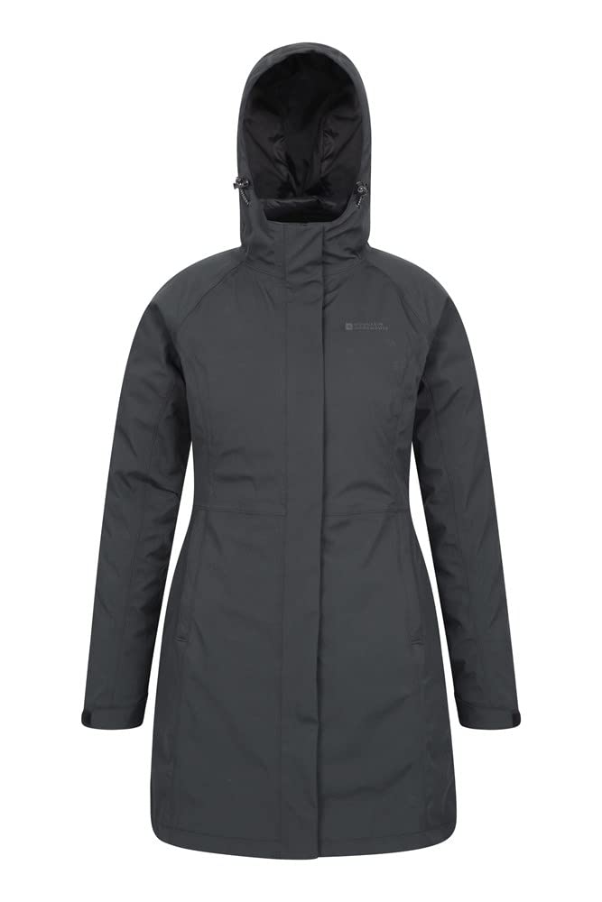 Mountain Warehouse Alaskan Veste Longue 3 en 1 pour Femme - Manteau de Pluie Chaud, Imperméable Doublure Polaire Amovible pour Dame - Sport, Printemps été, en plein air