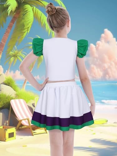 Eledobby Swimsuit for Girls 2 Pieces Swimwear Princess Bathing Suit Summer Beach Swim Set4