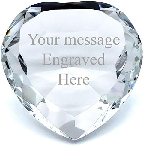 Personalized Crystal Diamond Engraved Paperweight (HT-Clear)