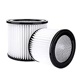 2 Pack Replacement for Shop-Vac 90398, 903-98, 9039800, 903-98-00, Wet/Dry Vacuum Cartridge Filter