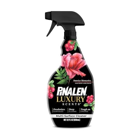 PINALEN Luxury Scent Spray Multipurpose Cleaner - Deep Cleans, Long Lasting Scent - Multisurface Bathroom & Kitchen Cleaner Supplies - Sunrise Memories (22 Fl. Oz) Cover