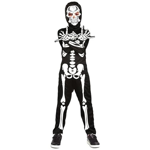 Joozmui Skeleton Costume Kids Boys Glow in The Dark Skull Scary Halloween Costume for Boys (4-6 Years) - Image 4