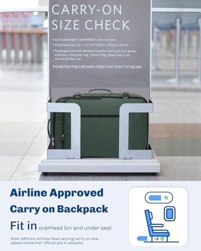 Image of Hynes Eagle 38L Flight Approved Backpack Carry On Travel Bag for Men Women