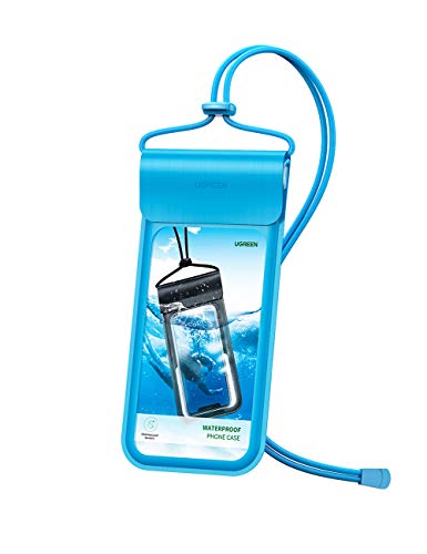 UGREEN Waterproof Phone Pouch Case Universal Cell Phone Dry Bag Compatible for iPhone 11 Pro Max, iPhone SE XR X XS 8 7 6 Plus 6S, Samsung Galaxy S20 S10 S9 S8 Note 9 8, Google Pixel 4 up to 6.5 Inch