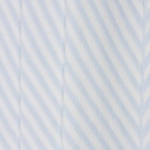 Image of Chenille Baby Blanket, Toddler Blanket, Soft & Plush, 40x30 Inches (BLUE STRIPES)