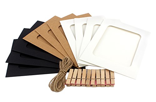 Ponerine Decorative Design Paper Collage Photo Picture Frames – Simple Sturdy DIY Crafts - Home, Corridor, Classroom, Kindergarten, CrÈChe, Bedroom, Living Room, Stairway