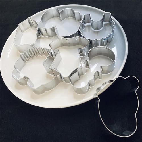 Lubtosmn BABY SHOWER COOKIE CUTTER SET 7 Piece-Baby Onesie, Bib, Rattle, Baby Bottle, Baby Carriage, Foot And Baby Word-Biscui Cookie Cutters Fondant Molds thumb #4