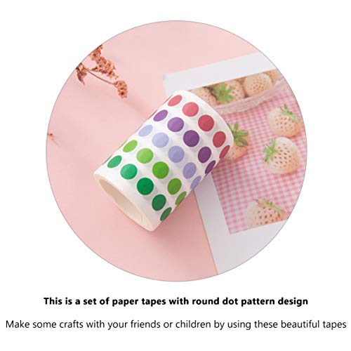 Ciieeo Adesivos Coloridos Adesivos De Presépio Para Crianças 8 P?s Frutas Candy Dot Washi Tapes Wash