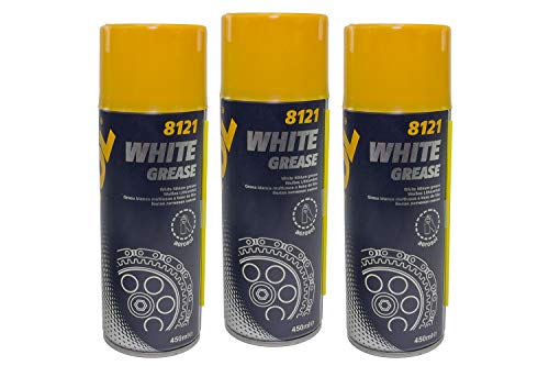 MANNOL White Grease Sprühfett Schmierfett 3 Stück á 450 ml