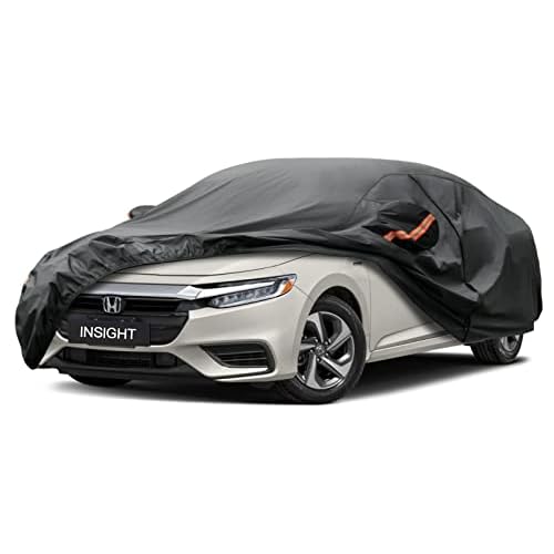 Kayme 7 Layers Sedan Car Cover Custom Fit Honda Insight (2019-2022) Waterproof All Weather for Automobiles, Full Exterior Covers Sun Rain Protection U