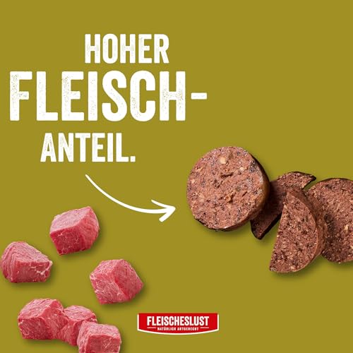 Steakhouse Pferd pur (14x500g), Nassfutter für Hunde & Katzen, sensitives Ergänzungsfutter, Monoprotein, getreidefrei, 14x Wurst von Fleischeslust