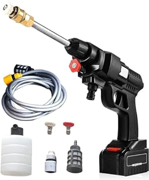 Idropulitrice a batteria 48V Idropulitrice portatile con 2 batterie Idropulitrice ad alta pressione a batteria per il lavaggio di auto Pulizia di pavimenti