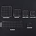 Whaline 6 Pieces Acrylic Stamp Block Clear Stamping Tools Set with Grid Lines for Scrapbooking Crafts Card Making, Assorted Sizes