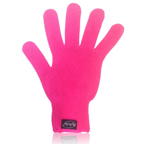 PINK Heat Resistant Glove for Flat / Curling Irons & Other Hot Hair Styling Tools By MyProStyler