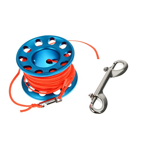 Carrete de buceo de aluminio 6161 Mipcase negro con línea portátil para submarinismo