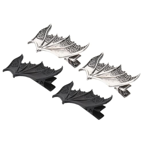 Minkissy Metal Bat Wings Hair Clips