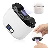 Cortauñas eléctrico automático 3 en 1 con luz LED, cortador de uñas con limador y pulidor, 3 velocidades ajustables, recargable USB-C, seguro y fácil de usar para adultos, niños y mayores
