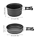 Camping Cooking Set, 8PCS Camping Mess Kit Camping Cookware Set Camping Pots and Pans Set for Outdoor Travel Camping Picnic