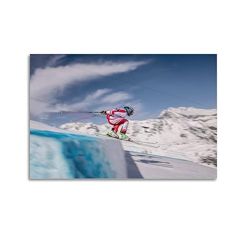 YBHF-Extreme-Ski-Sport-Poster-Wandkunst-Druck-Retro-Aesthetische-Raumdekoration-Buero-Dekorationen