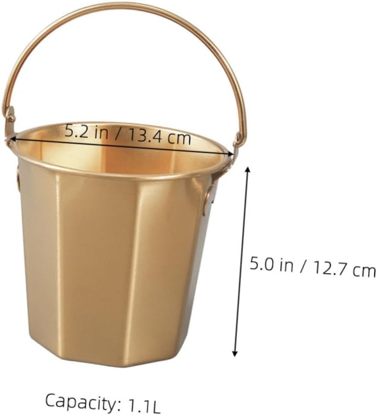 Stainless Steel Bucket Camping Water Jug Portable Multipurpose Cleaning Bucket