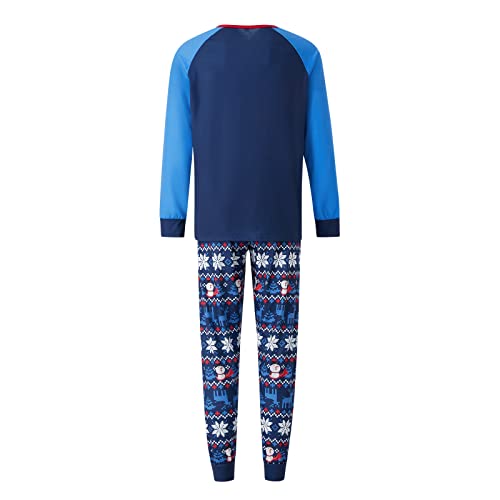 Nituyy Christmas Family Matching Pajamas Set Cute Santa Print Tops and Pants Pajama PJS Sets Sleepwear for Family3