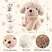 ANBOOR 6pcs 12cm Hunde-Plüschtiere, süßes Hundewelpen-Plüschtier mit Schal, Duftende Teddys, kleine Plüschtiere mit Schlüsselanhänger, weiches Plüsch-Hundespielzeug (braun, weiß, Hellbraun)