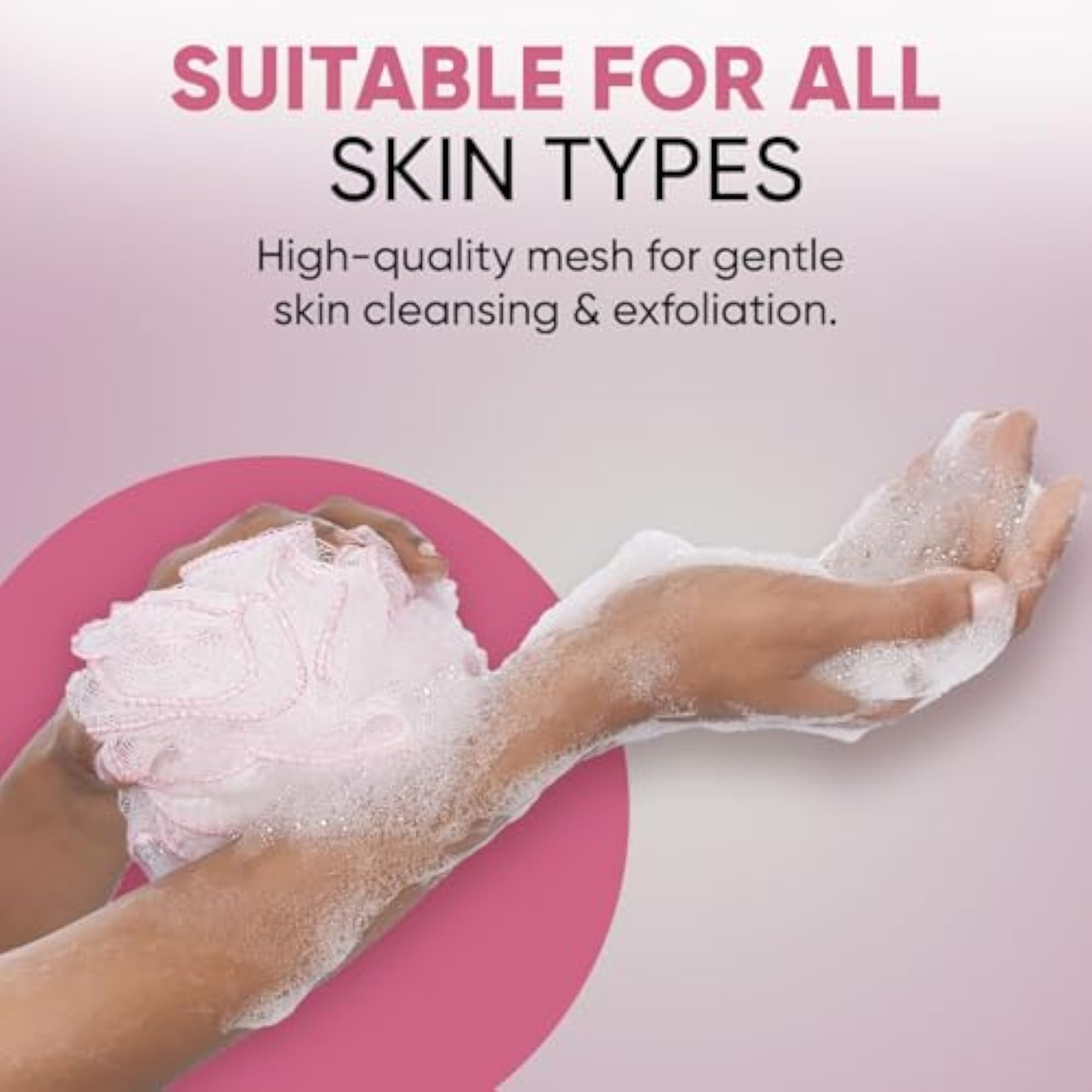 Everyday Bath Sponge & Body Scrubber for Gentle Cleansing
