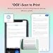 SHUAIGUO Mini Pocket Printer Portable Thermal Instant Photo Printing Label Maker Machine BT Wireless Connect Compatible with Android/iOS APP Support Receipt Label Memo Sticker Notes Lists Scrapbook