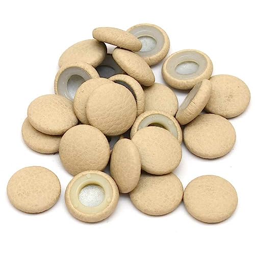 Boat Button Seat Snap Covers | Beige 3/8 Inch (Set of 25)