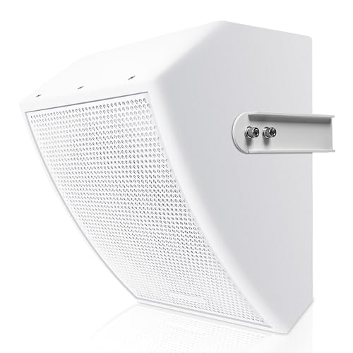 Sound Town CARME Series 8' Coaxial 2-Way Professional PA DJ Stage Monitor Speaker, White with U...