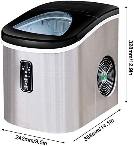 Máquina para Hacer Hielo Portátil de Mostrador 26 lb en 24h miniatura 6