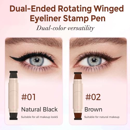 2 Packs delineador líquido con sello para ojos miniatura 2