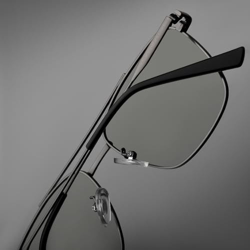 Image of SAM AND MARSHALL VEIN Sunglass I 400% UV Protection I Metal Sunglass I Square Sunglass I Double Bar I Unisex