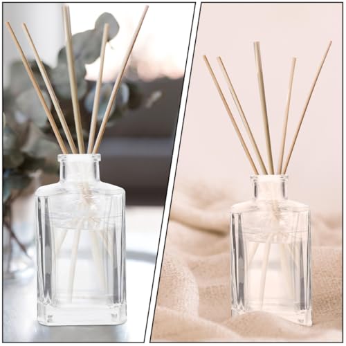 Botellas con diseño creativo de vidrio transparente para difusores de perfume caseros 6
