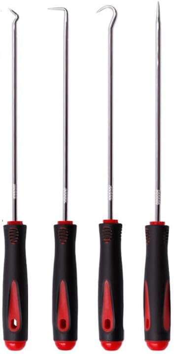 ANDGROPAND (tipo alargado) Juego de 4 piezas, gancho para sello de aceite, tira del gancho, destornillador de sello de aceite, tira del gancho y