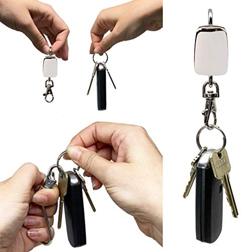 Finders Key Purse Original, Patented Keychain Purse Hook, Key Holder With Clasp And Cute, Trendy Charm Silver Plain #TOP2
