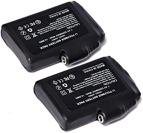 SAVIOR HEAT SWB01 7.4V 2200mAh Li-Polymer Rechargeable Batteries for Battery Heated Gloves Mittens Liners, Heated Socks (2200mAh-Pair)