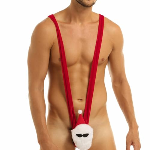 Mankini Borat Bañador Hombre Sexy Disfraz Tanga Suspensorio V Sling Regalo Novedoso Lencería Traje Papá Noel Disfrazarse en Halloween Navidad (FR/ES, Letras, Talla única, Regular, Regular, Santa) Mankini Borat Bañador Hombre Sexy Disfraz Tanga Suspensorio V Sling Regalo Novedoso Lencería Traje Papá Noel Disfrazarse en Halloween Navidad (FR/ES, Letras, Talla única, Regular, Regular, Santa)