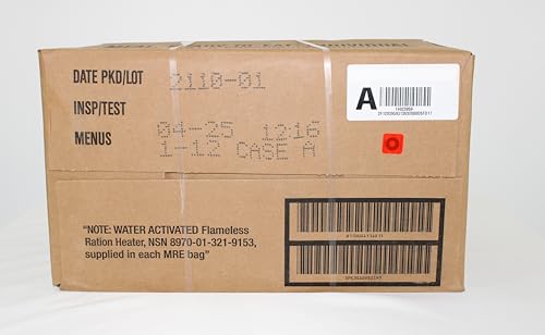 MRE Meals Ready to Eat, Inspection 2025, 2026 or Better,