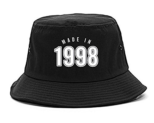 Made in 1998 and Kicking Ass Ever Since Year Bucket Hat Black