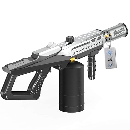 KOACKL Powerful Propane Torch Gun, Kitchen Torch with Adjustable Flame, Flamethrower Blow Torch Gun, Gas Welding Kits for BBQ, Searing Steak, Camping & Charcoal Torch Lighter(Tank Not Included)