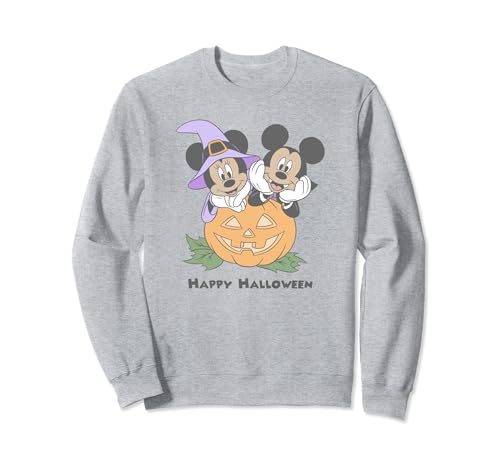 Sweat Mickey Minnie Halloween citrouille, cadeau idéal pour fans Disney