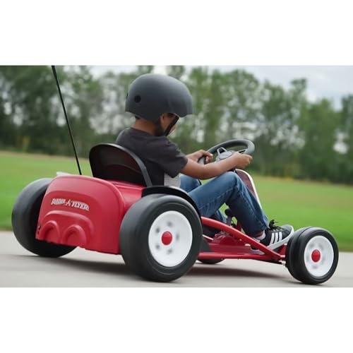 Image of Radio Flyer Kids Go Kart, Ultimate Outdoor Racing Cart for Ages 3 to 8 Years Old, Red